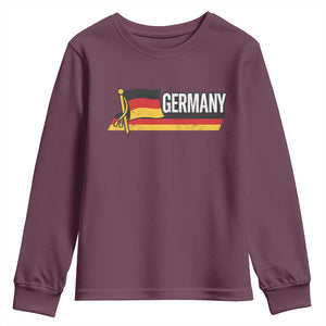 German Heritage Pride Germany Flag Youth Sweatshirt TS11 Maroon Print Your Wear