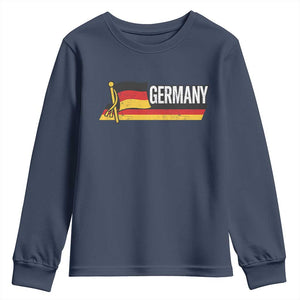 German Heritage Pride Germany Flag Youth Sweatshirt TS11 Navy Print Your Wear