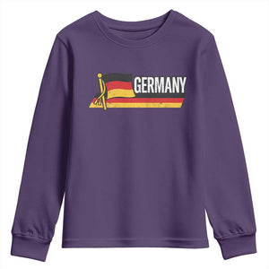 German Heritage Pride Germany Flag Youth Sweatshirt TS11 Purple Print Your Wear