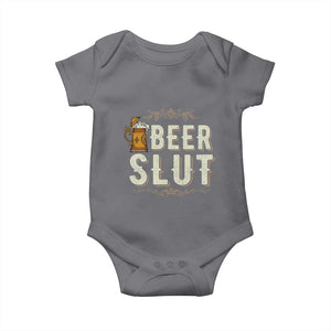 Funny Oktoberfest Beer Slut Baby Onesie German Beer Stein Drinking Lover TS11 Charcoal Print Your Wear