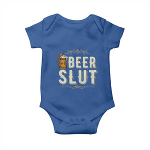 Funny Oktoberfest Beer Slut Baby Onesie German Beer Stein Drinking Lover TS11 Royal Blue Print Your Wear