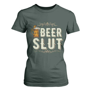 Funny Oktoberfest Beer Slut T Shirt For Women German Beer Stein Drinking Lover TS11 Dark Forest Green Print Your Wear
