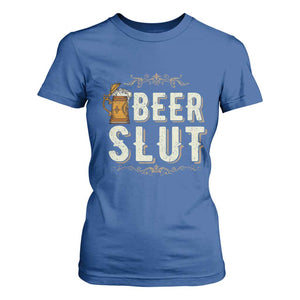 Funny Oktoberfest Beer Slut T Shirt For Women German Beer Stein Drinking Lover TS11 Royal Blue Print Your Wear