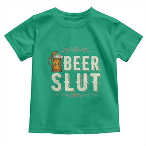 Funny Oktoberfest Beer Slut Toddler T Shirt German Beer Stein Drinking Lover TS11 Irish Green Print Your Wear