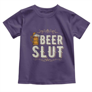 Funny Oktoberfest Beer Slut Toddler T Shirt German Beer Stein Drinking Lover TS11 Purple Print Your Wear