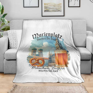Bavarian Festival Munich Oktoberfest Throw Blanket Das Herz Der Stadt Beer Pretzel TS11 Print Your Wear