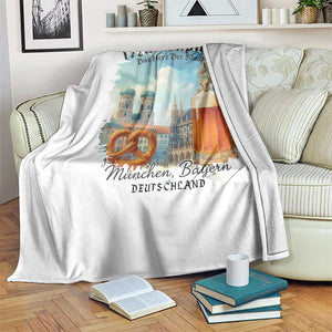 Bavarian Festival Munich Oktoberfest Throw Blanket Das Herz Der Stadt Beer Pretzel TS11 Print Your Wear