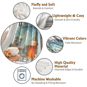 Bavarian Festival Munich Oktoberfest Throw Blanket Das Herz Der Stadt Beer Pretzel TS11 Print Your Wear