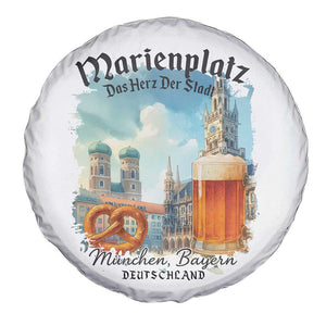 Bavarian Festival Munich Oktoberfest Spare Tire Cover Das Herz Der Stadt Beer Pretzel TS11 Print Your Wear