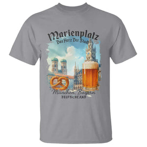 Bavarian Festival Munich Oktoberfest T Shirt Das Herz Der Stadt Beer Pretzel TS11 Sport Gray Print Your Wear