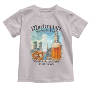 Bavarian Festival Munich Oktoberfest Toddler T Shirt Das Herz Der Stadt Beer Pretzel TS11 Ice Gray Print Your Wear