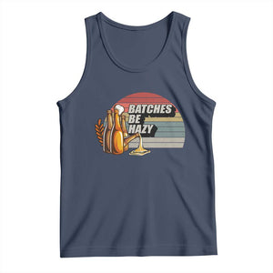 Funny Batches Be Hazy Tank Top Vintage Craft Beer Brewing TS11 Navy Print Your Wear
