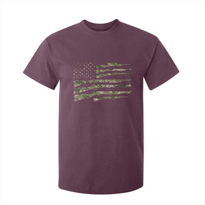 Hunting Guns Vintage Camo American Flag T Shirt For Kid TS11 Maroon Print Your Wear