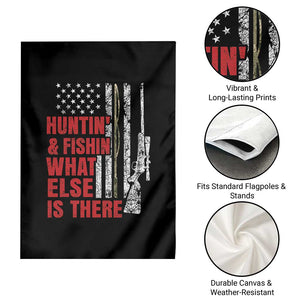 Hunting And Fishing What Else Is There Garden Flag Vintage American Flag TS11 Print Your Wear