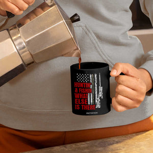 Hunting And Fishing What Else Is There Coffee Mug Vintage American Flag TS11 Print Your Wear