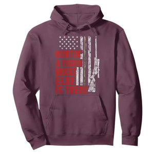 Hunting And Fishing What Else Is There Hoodie Vintage American Flag TS11 Maroon Print Your Wear