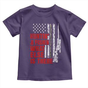 Hunting And Fishing What Else Is There Toddler T Shirt Vintage American Flag TS11 Purple Print Your Wear