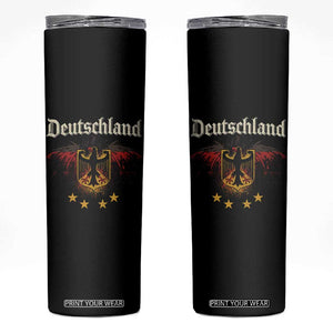 Deutschland German Heritage Pride Skinny Tumbler Bundesadler Coat of Arms Star TS11 Black Print Your Wear
