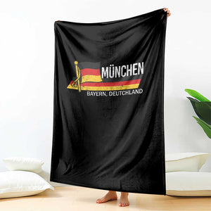 Munchen Bayern German Heritage Pride Germany Flag Throw Blanket TS11 Print Your Wear