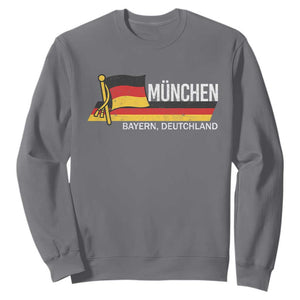Munchen Bayern German Heritage Pride Germany Flag Sweatshirt TS11 Charcoal Print Your Wear
