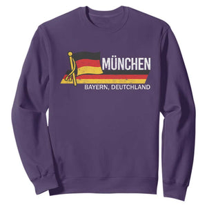 Munchen Bayern German Heritage Pride Germany Flag Sweatshirt TS11 Purple Print Your Wear