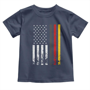 Patriotic Vintage German American Flag Toddler T Shirt Germany Heritage Pride TS11 Navy Print Your Wear