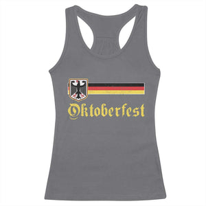 Oktoberfest German Drinking Festival Racerback Tank Top Bundesadler Coat of Arms TS11 Charcoal Print Your Wear