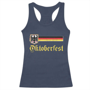 Oktoberfest German Drinking Festival Racerback Tank Top Bundesadler Coat of Arms TS11 Navy Print Your Wear