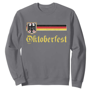 Oktoberfest German Drinking Festival Sweatshirt Bundesadler Coat of Arms TS11 Charcoal Print Your Wear