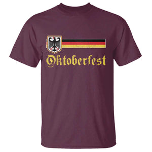 Oktoberfest German Drinking Festival T Shirt Bundesadler Coat of Arms TS11 Maroon Print Your Wear