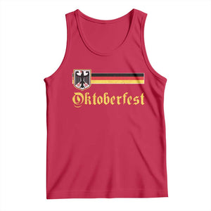 Oktoberfest German Drinking Festival Tank Top Bundesadler Coat of Arms TS11 Red Print Your Wear
