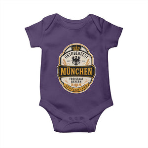 Oktoberfest Munchen Deutschland German Beer Festival Baby Onesie Freistaat Bayern Heraldic Eagle