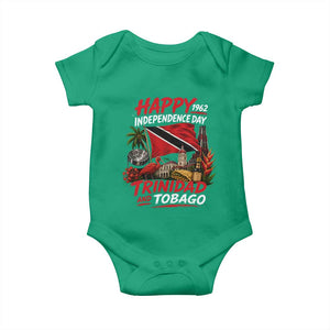 Trinidad And Tobago Independence Day Baby Onesie Trinidadian Heritage Steelpan Scarlet Ibis