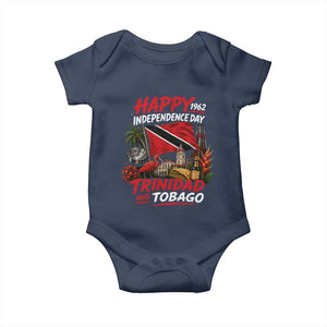 Trinidad And Tobago Independence Day Baby Onesie Trinidadian Heritage Steelpan Scarlet Ibis