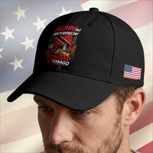 Trinidad And Tobago Independence Day Baseball Cap Trinidadian Heritage Steelpan Scarlet Ibis