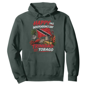 Trinidad And Tobago Independence Day Hoodie Trinidadian Heritage Steelpan Scarlet Ibis