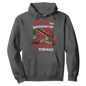 Trinidad And Tobago Independence Day Hoodie Trinidadian Heritage Steelpan Scarlet Ibis