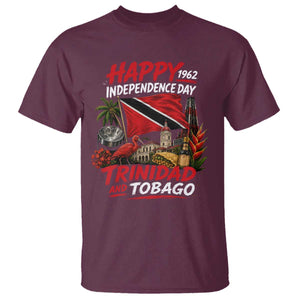 Trinidad And Tobago Independence Day T Shirt Trinidadian Heritage Steelpan Scarlet Ibis