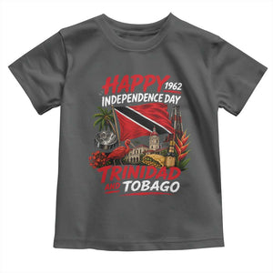 Trinidad And Tobago Independence Day Toddler T Shirt Trinidadian Heritage Steelpan Scarlet Ibis