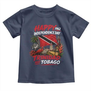 Trinidad And Tobago Independence Day Toddler T Shirt Trinidadian Heritage Steelpan Scarlet Ibis