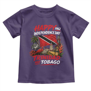 Trinidad And Tobago Independence Day Toddler T Shirt Trinidadian Heritage Steelpan Scarlet Ibis