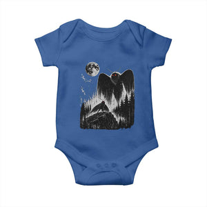 Mothman Howling at Moon 90s Retro Baby Onesie Funny West Virginia Cryptid