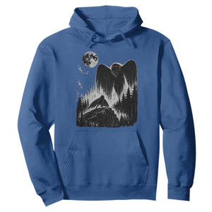 Mothman Howling at Moon 90s Retro Hoodie Funny West Virginia Cryptid