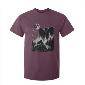 Mothman Howling at Moon 90s Retro T Shirt For Kid Funny West Virginia Cryptid