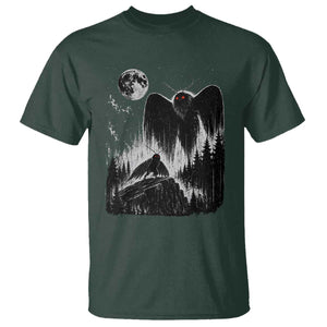 Mothman Howling at Moon 90s Retro T Shirt Funny West Virginia Cryptid