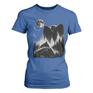 Mothman Howling at Moon 90s Retro T Shirt For Women Funny West Virginia Cryptid
