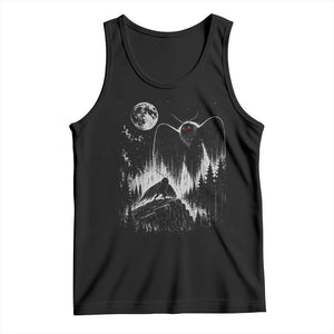 Mothman Howling at Moon 90s Retro Tank Top Funny West Virginia Cryptid