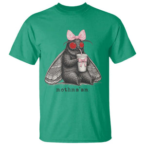 Funny Mothman Mothma'am Cute Pink Bow Coquette T Shirt