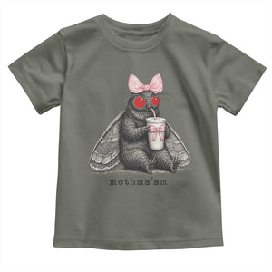 Funny Mothman Mothma'am Cute Pink Bow Coquette Toddler T Shirt