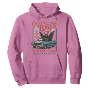 Funny Mothman Hoodie Get In Loser We Are Going Lurking Cryptid Lover
